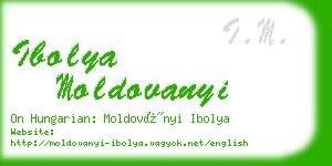 ibolya moldovanyi business card